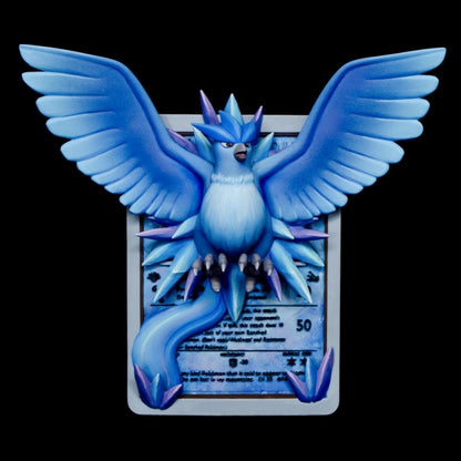 Articuno - 3D Printed Pokemon Card Wall Hanger | Fan Art | Pokemon TCG | Resin Model | ABC3D Models