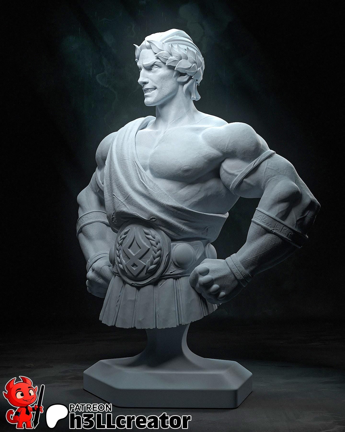 Theseus from Hades (fan art) | Miniature scale 1:12 | h3LL Creator | DIY Model Kit