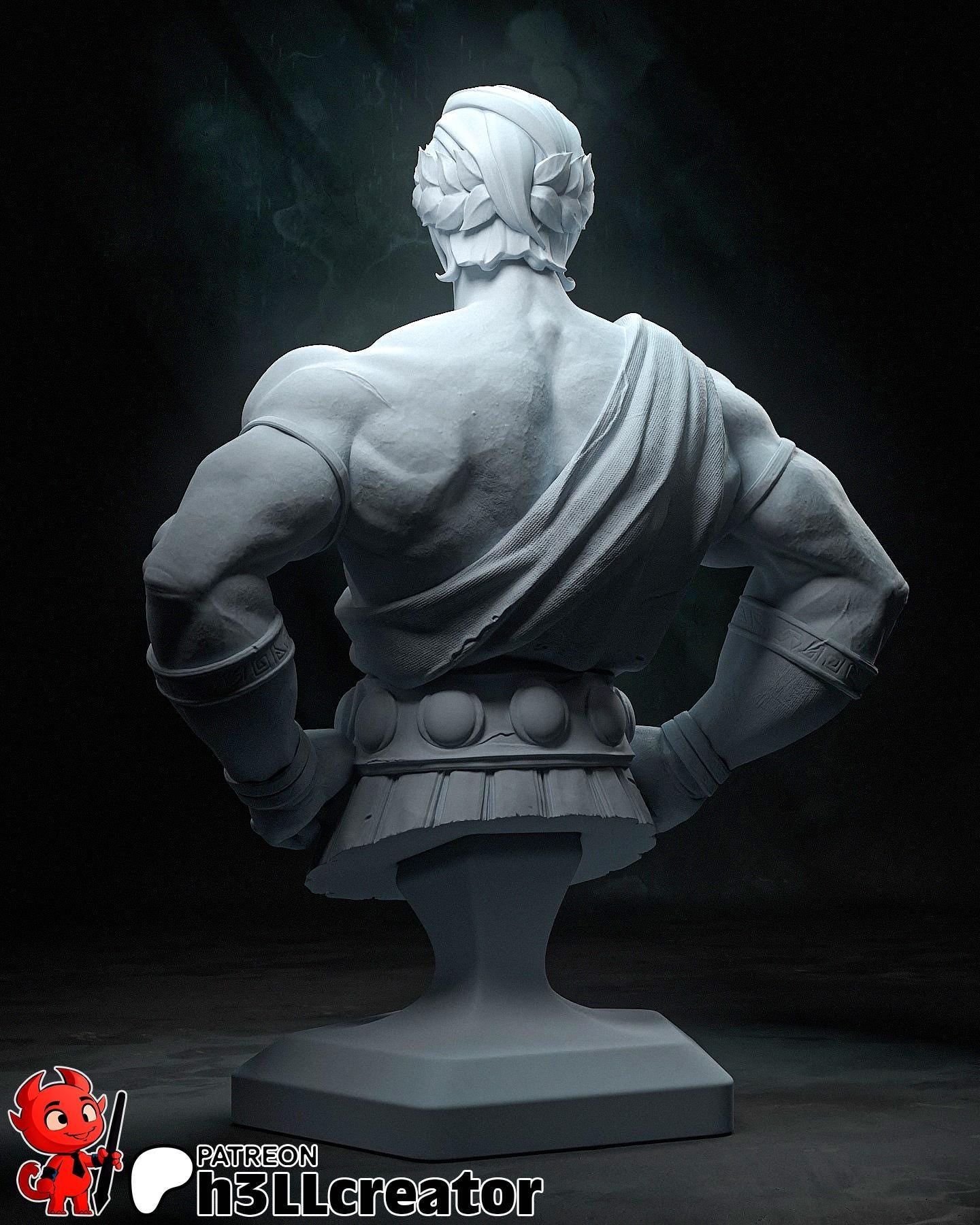 Theseus from Hades (fan art) | Miniature scale 1:12 | h3LL Creator | DIY Model Kit