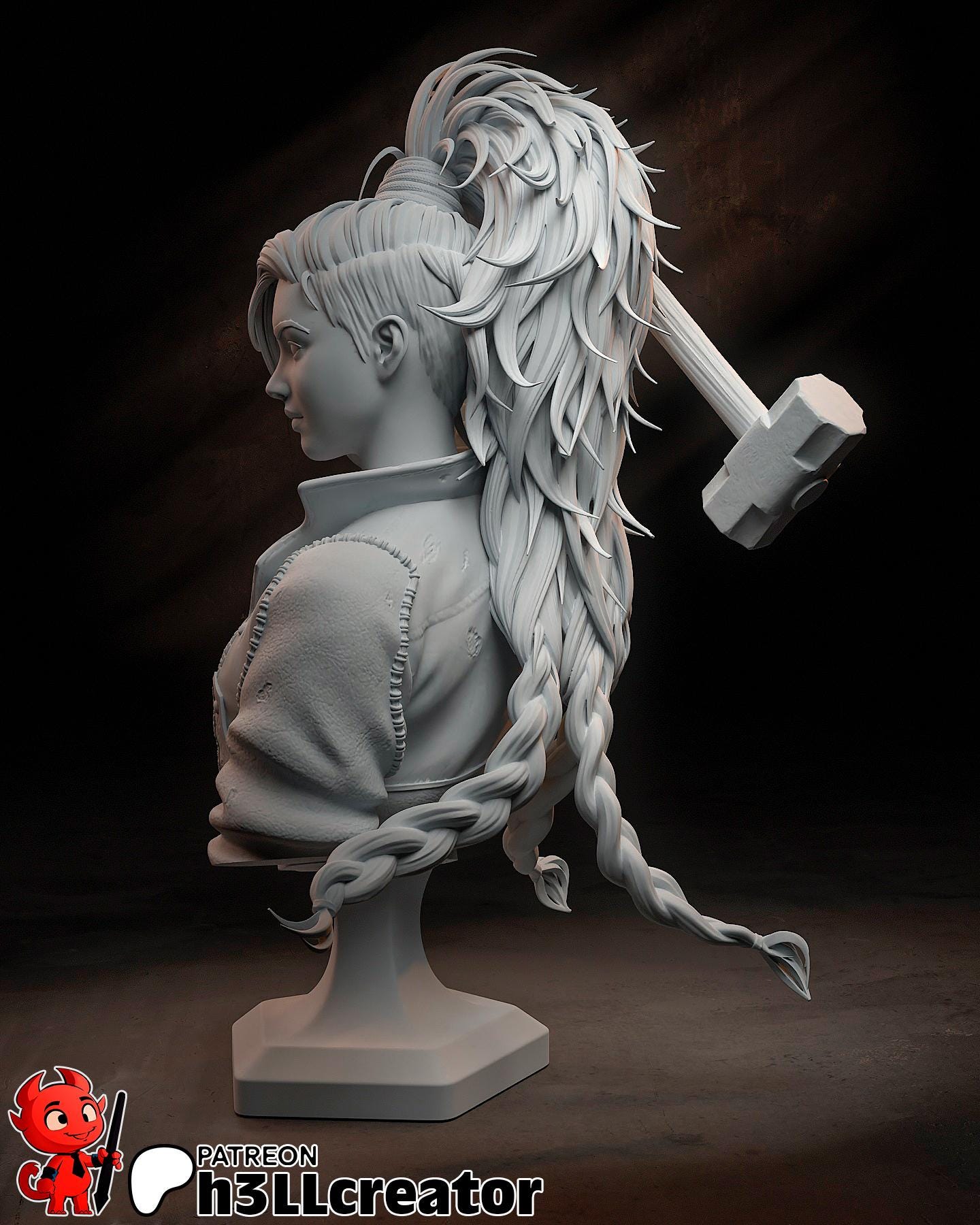 Gemma from Monster Hunter - Wilds (fan art) | Miniature scale 1:12 | h3LL Creator | DIY Model Kit