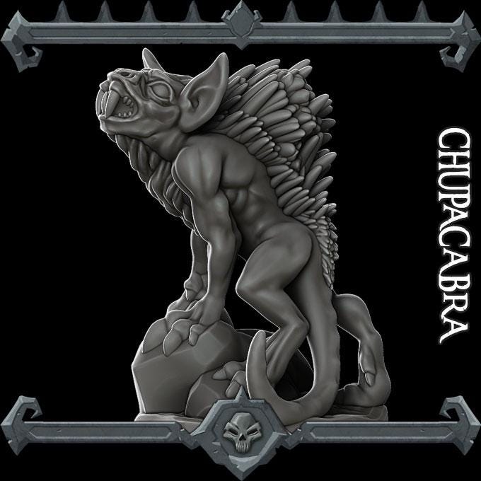 Chupacabra | Bonus | Rocket Pig Games | Miniatures for tabletop games. 28mm to 32mm Resin Figures for RPG, D&D, Dungeons and Dragons