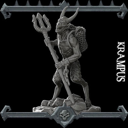 Krampus | Bonus | Rocket Pig Games | Miniatures for tabletop games. 28mm to 32mm Resin Figures for RPG, D&D, Dungeons and Dragons