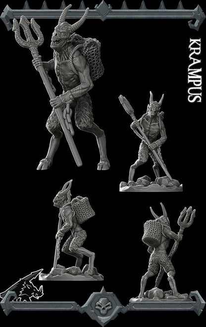Krampus | Bonus | Rocket Pig Games | Miniatures for tabletop games. 28mm to 32mm Resin Figures for RPG, D&D, Dungeons and Dragons