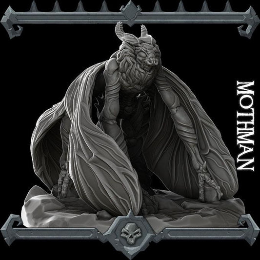 Mothman | Bonus | Rocket Pig Games | Miniatures for tabletop games. 28mm to 32mm Resin for RPG, D&D, Dungeons and Dragons