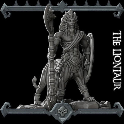 Liontaur | Bonus | Rocket Pig Games | Miniatures for tabletop games. 28mm to 32mm Resin Figures for RPG, D&D, Dungeons and Dragons