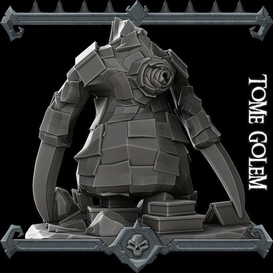 Tome Golem | Bonus | Rocket Pig Games | Miniatures for tabletop games. 28mm to 32mm Resin Figures for RPG, D&D, Dungeons and Dragons
