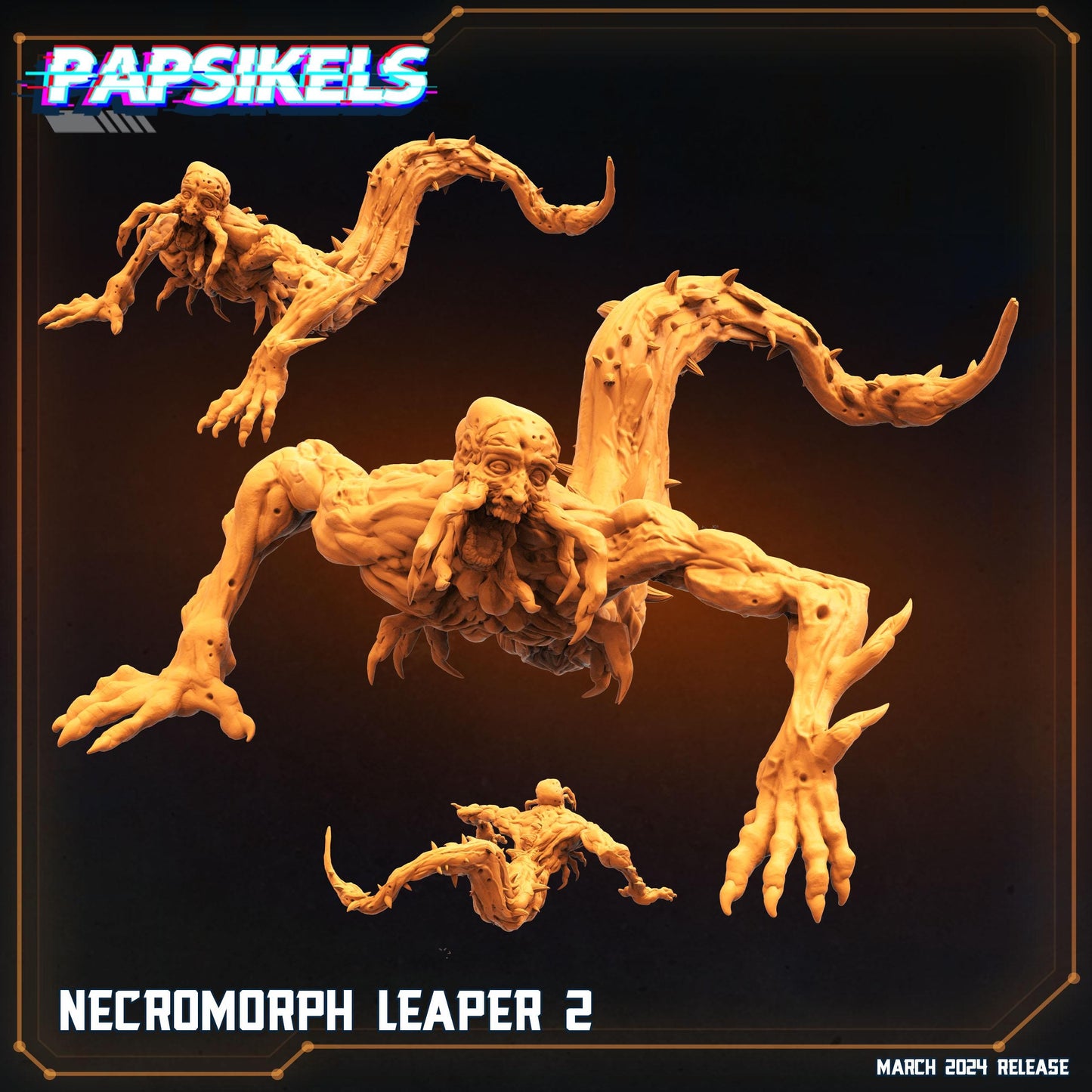Aliens Vs Humans - That Thing - Necromorph Leapers - Dead Space - Papsikels, 32mm Mini
