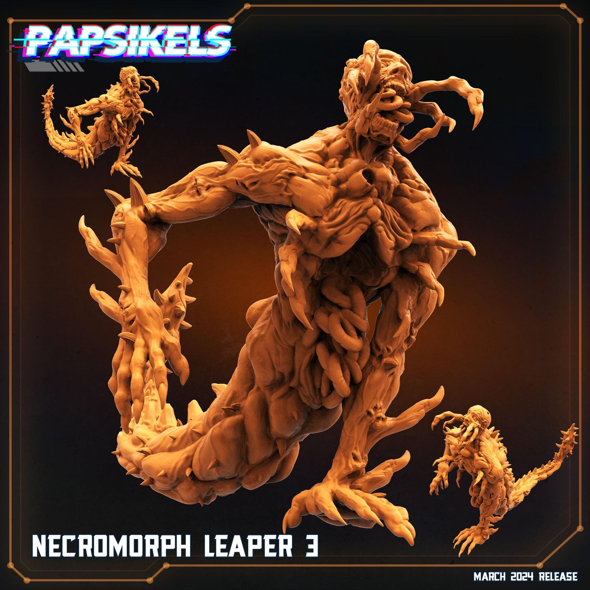 Aliens Vs Humans - That Thing - Necromorph Leapers - Dead Space - Papsikels, 32mm Mini