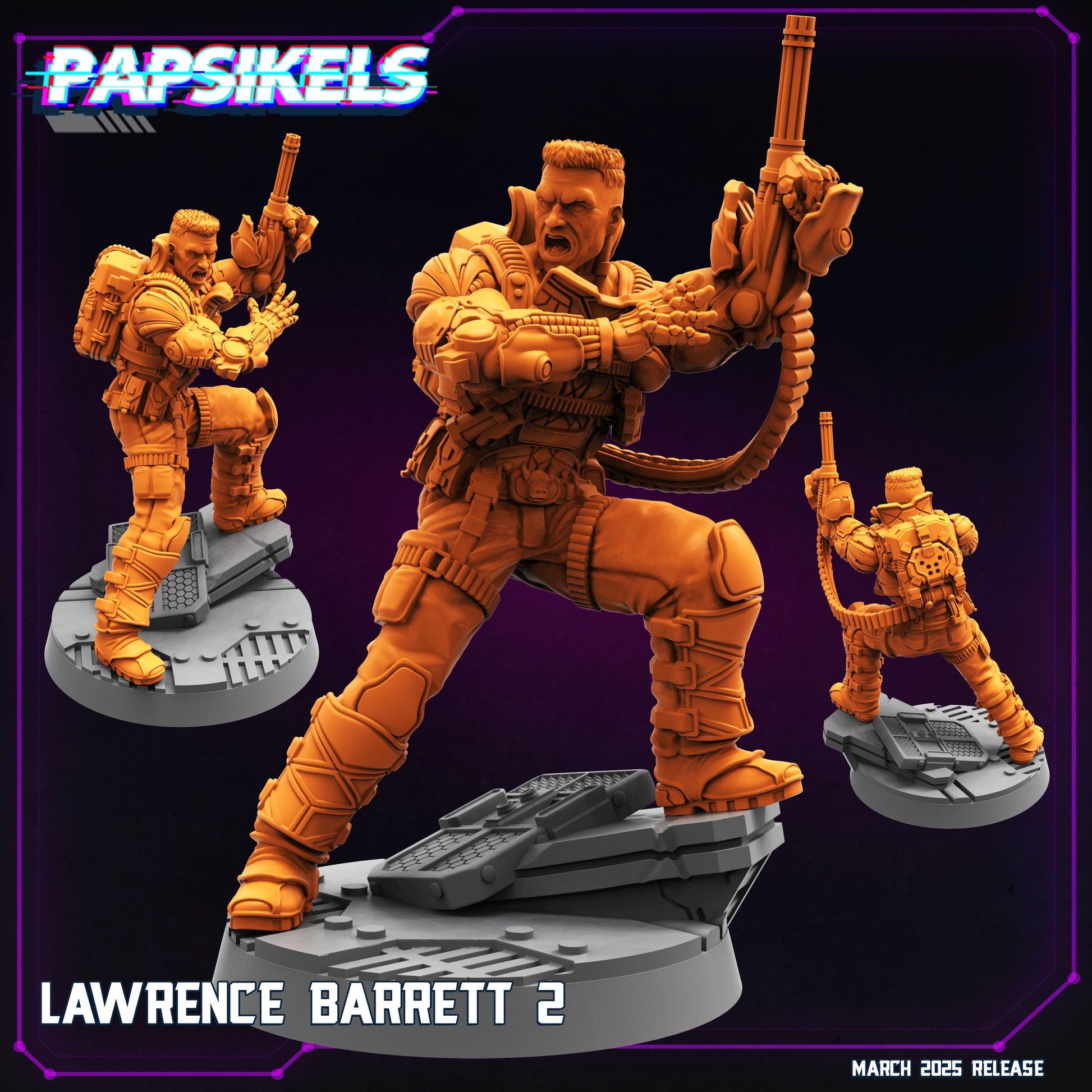 Cyberpunk, Lawrence Barrett - Deus Ex Fan Art, Papsikels, 32mm Mini