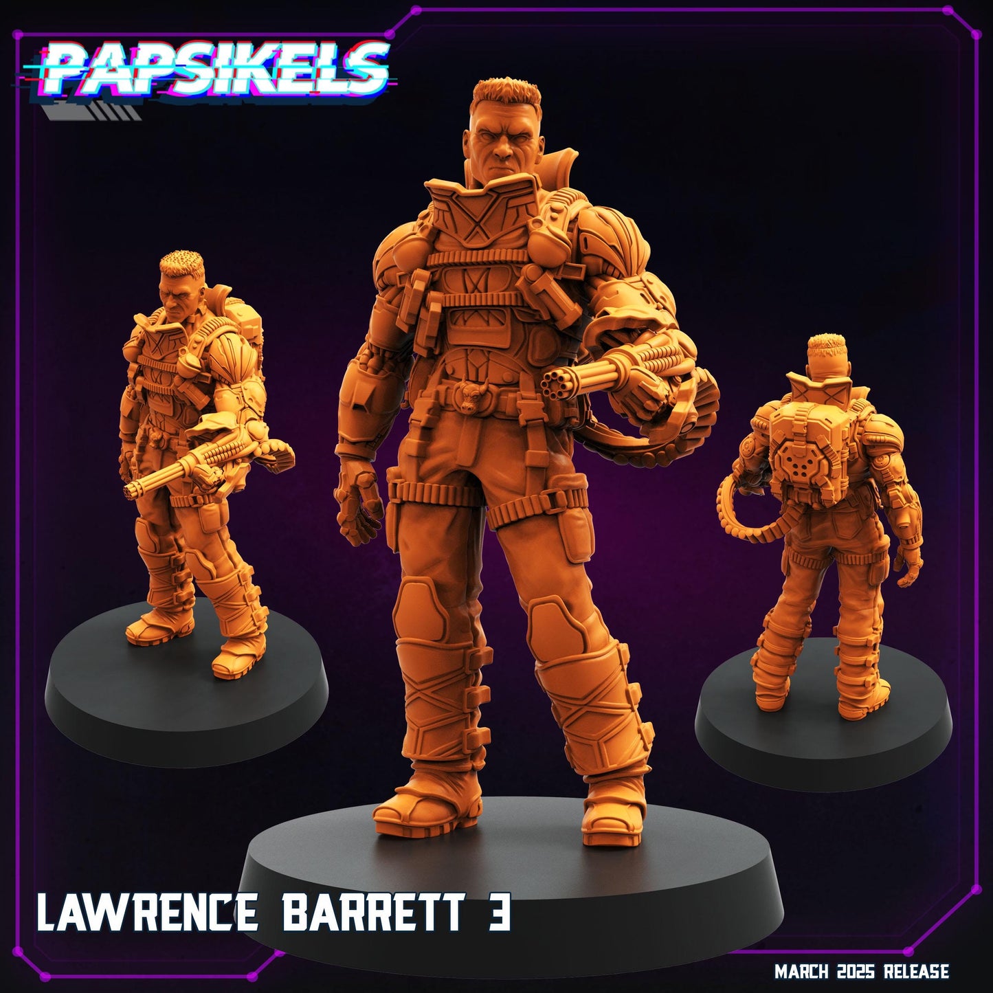 Cyberpunk, Lawrence Barrett - Deus Ex Fan Art, Papsikels, 32mm Mini
