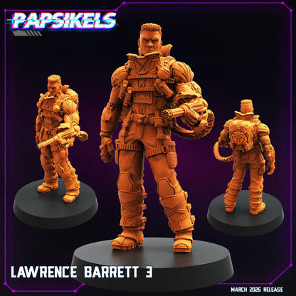 Cyberpunk, Lawrence Barrett - Deus Ex Fan Art, Papsikels, 32mm Mini