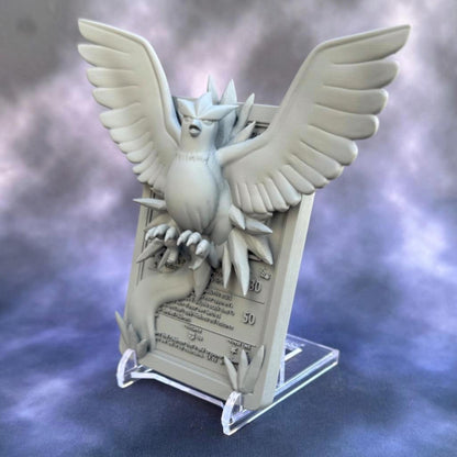 Articuno - 3D Printed Pokemon Card Wall Hanger | Fan Art | Pokemon TCG | Resin Model | ABC3D Models