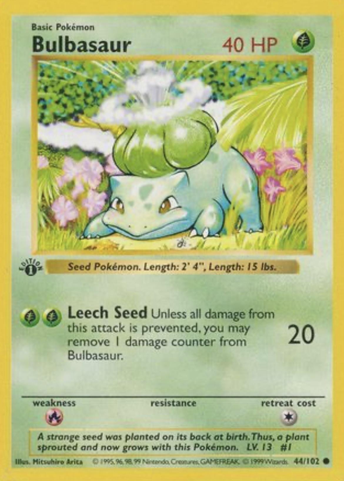 Bulbasaur - 3D Printed Pokemon Card Wall Hanger | Fan Art | Pokemon TCG | Resin Model | ABC3D Models