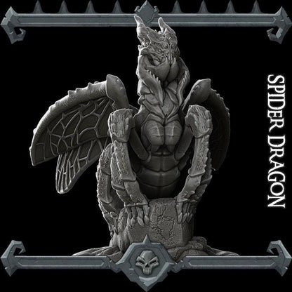 Spider Dragon | Fantastic Beasts Collection | Rocket Pig Games | Miniatures for tabletop games. 28mm to 32mm Resin for RPG, D&D, TTRPG