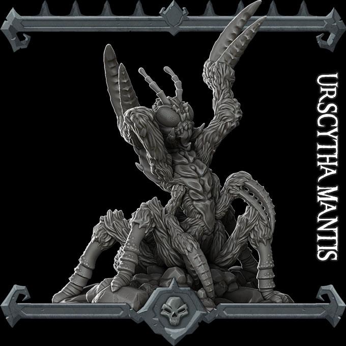 Urscytha Mantis | Fantastic Beasts Collection | Rocket Pig Games | Miniatures for tabletop games. 28mm to 32mm Resin for RPG, D&D, TTRPG
