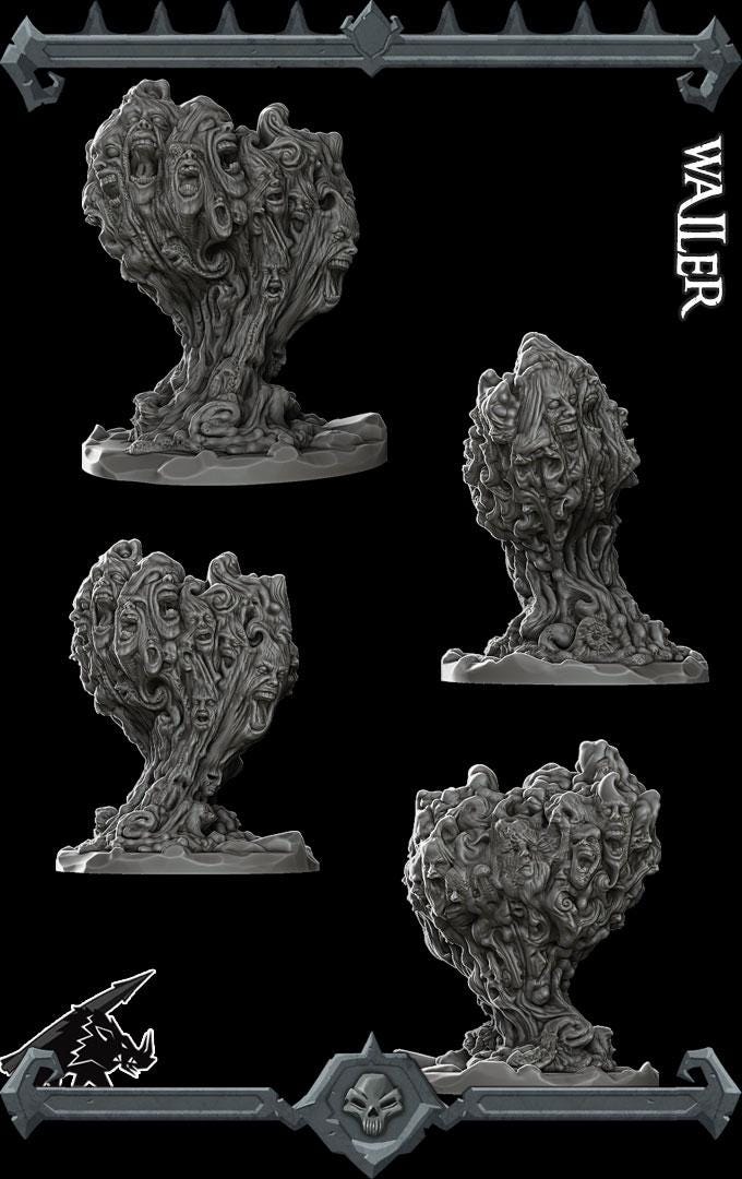 Wailer | Undead Collection | Rocket Pig Games | Miniatures for tabletop games. 28mm to 32mm Resin for RPG, D&D, TTRPG