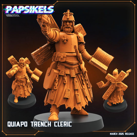 Quaipo Trench Cleric | Trench Crusade | Papsikels Fantasy, Resin Miniature - Tabletop miniature - Fantasy Miniature - 32mm