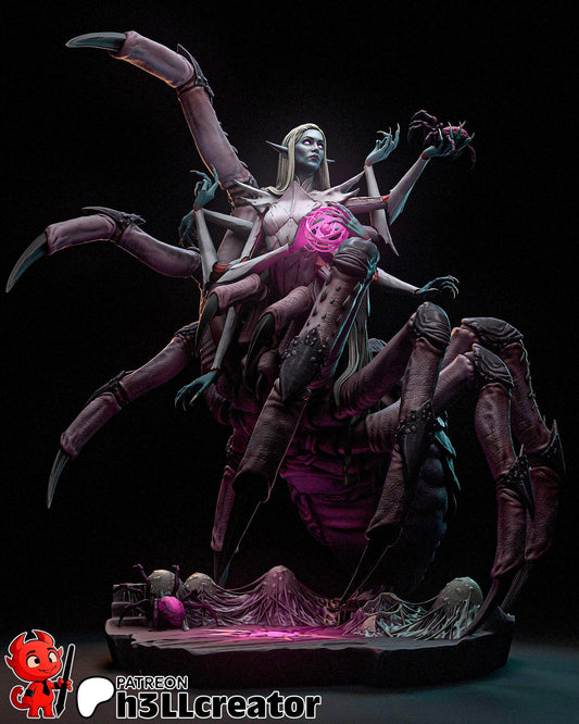 Lolth Miniature: Dungeons and Dragons Fan Art, 158mm DIY Model Kit