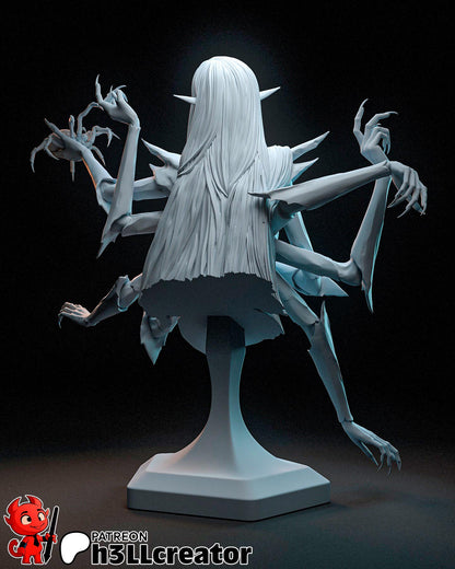 Lolth Miniature: Dungeons and Dragons Fan Art, 158mm DIY Model Kit