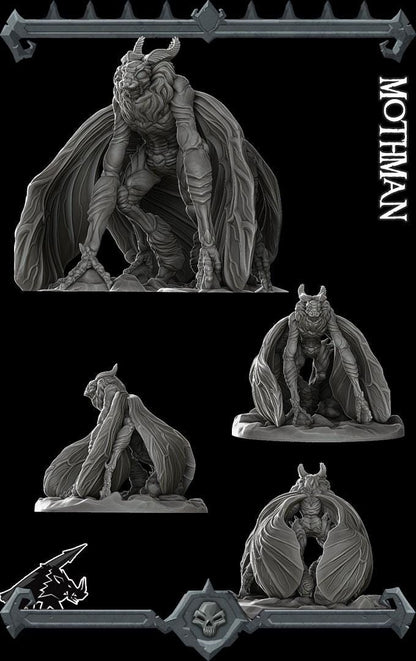 Mothman | Bonus | Rocket Pig Games | Miniatures for tabletop games. 28mm to 32mm Resin for RPG, D&D, Dungeons and Dragons