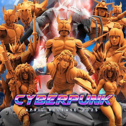 Cyberpunk, 10th S-Rank Hunter - Solo Leveling, Papsikels, 32mm Mini