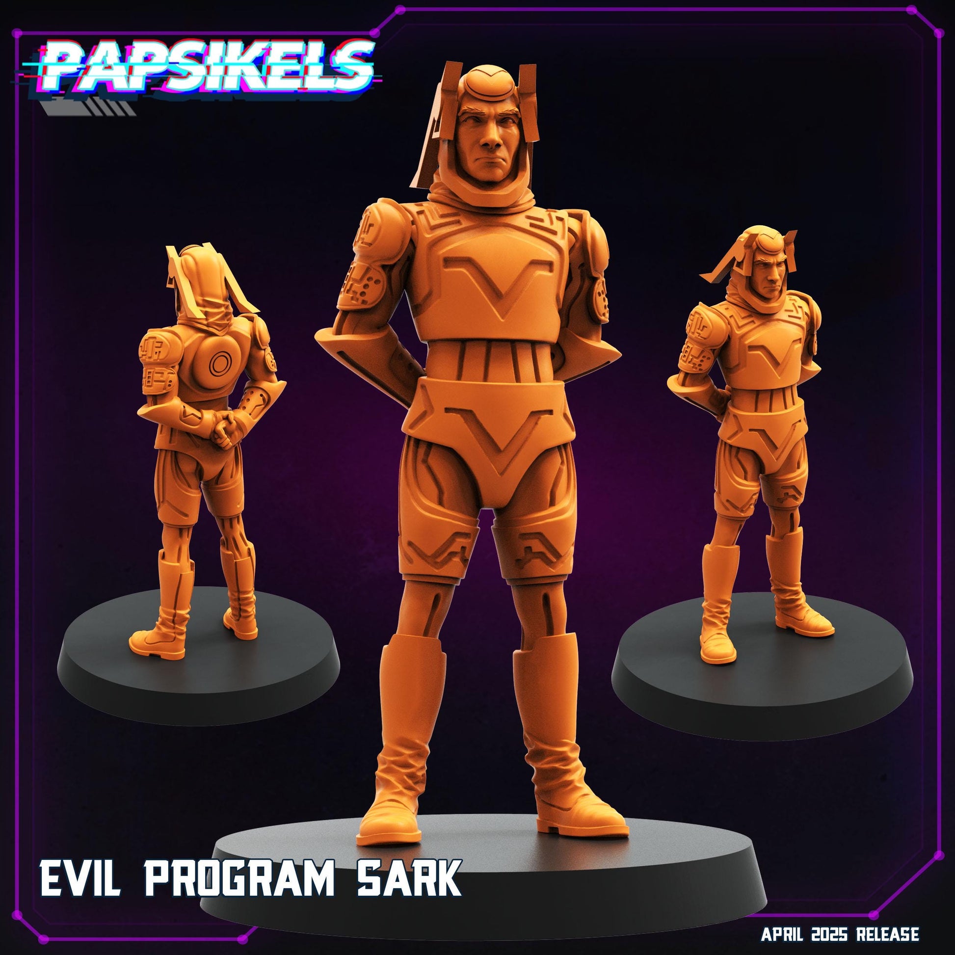 Cyberpunk, TRON set - TRON, Papsikels, 28mm or 32mm Mini