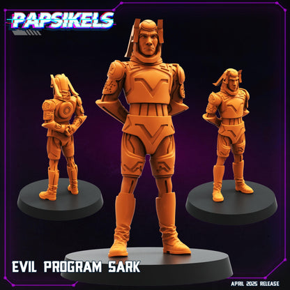 Cyberpunk, TRON set - TRON, Papsikels, 28mm or 32mm Mini