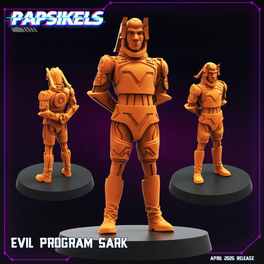 Cyberpunk, TRON set - TRON, Papsikels, 28mm or 32mm Mini