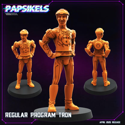 Cyberpunk, TRON set - TRON, Papsikels, 28mm or 32mm Mini