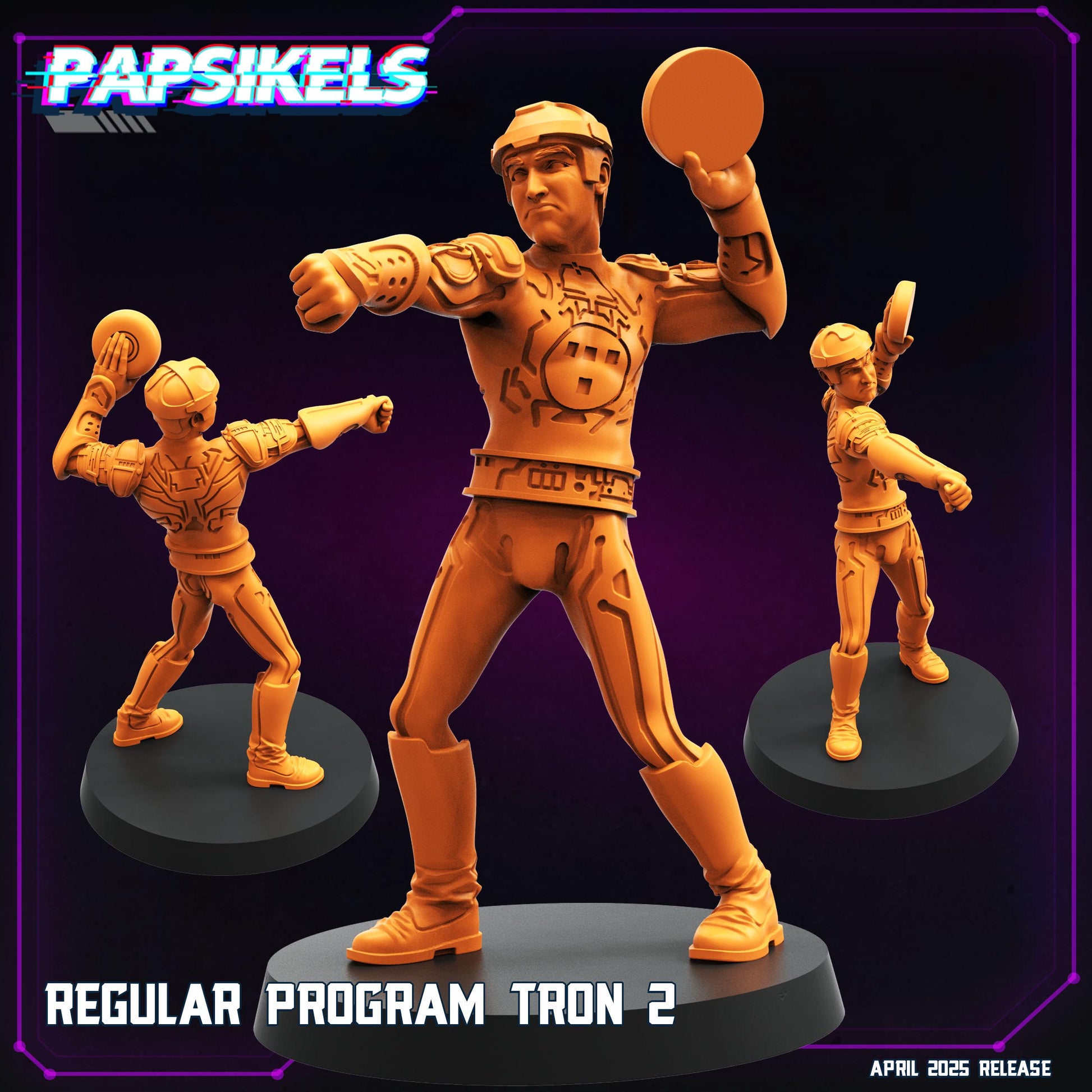 Cyberpunk, TRON set - TRON, Papsikels, 28mm or 32mm Mini
