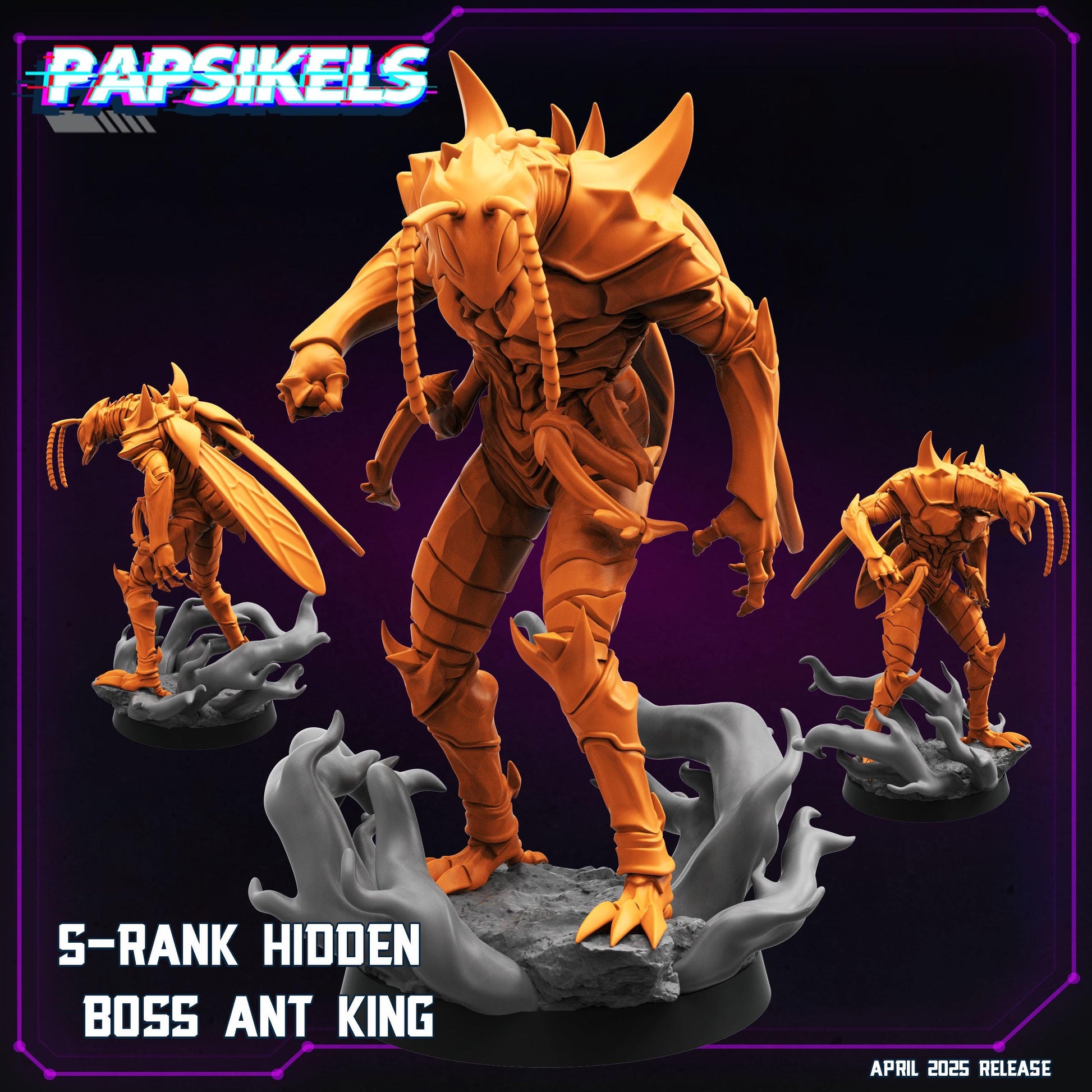 Cyberpunk, S-Rank Hidden Boss Ant King - Solo Leveling, Papsikels, 32mm Mini