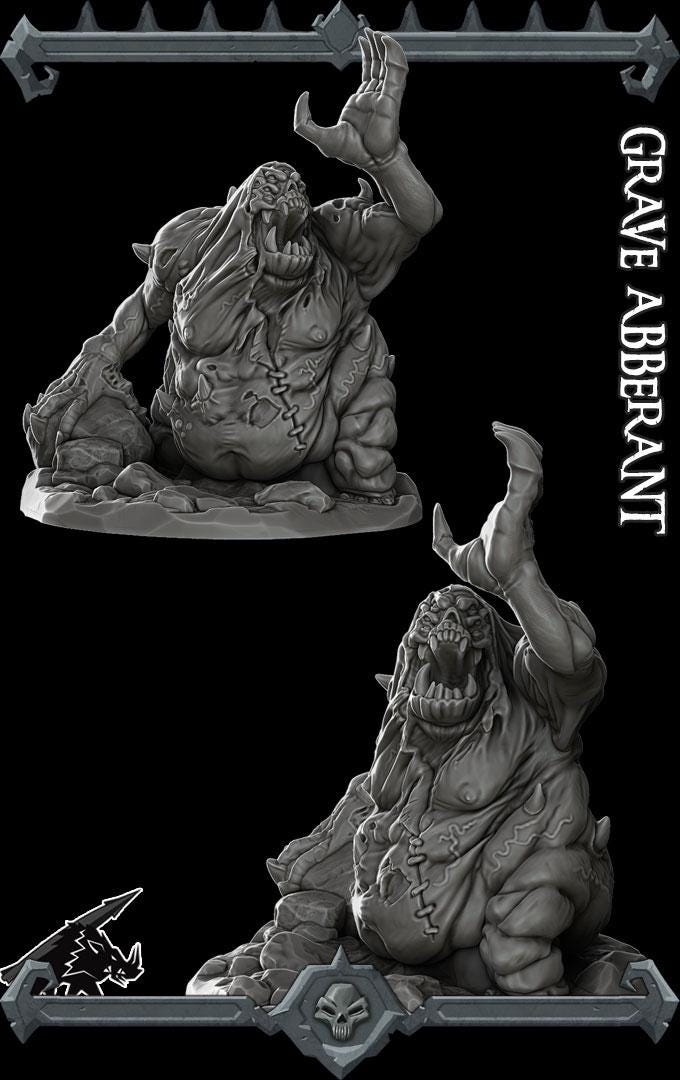 Grave Abberant | Bonus | Rocket Pig Games | Miniatures for tabletop games. 28mm to 32mm Resin for RPG, D&D, Dungeons and Dragons