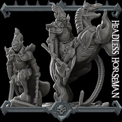 Headless Horseman | Bonus | Rocket Pig Games | Miniatures for tabletop games. 28mm to 32mm Resin Figures for RPG, D&D, Dungeons and Dragons
