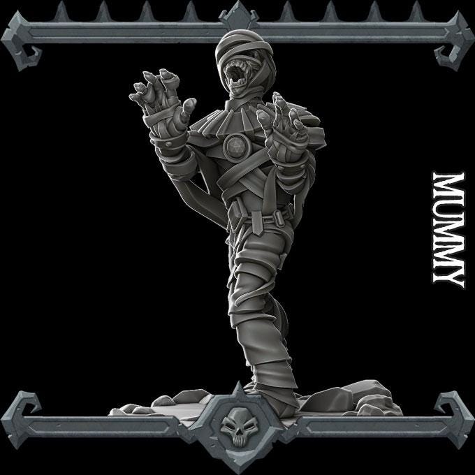 Mummy | Bonus | Rocket Pig Games | Miniatures for tabletop games. 28mm to 32mm Resin for RPG, D&D, Dungeons and Dragons