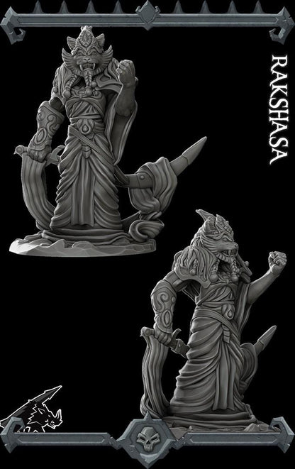 Rakshasa | Bonus | Rocket Pig Games | Miniatures for tabletop games. 28mm to 32mm Resin for RPG, D&D, Dungeons and Dragons