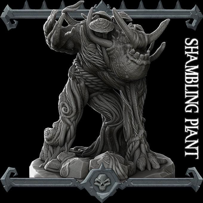 Shambling Plant | Bonus | Rocket Pig Games | Miniatures for tabletop games. 28mm to 32mm Resin for RPG, D&D, Dungeons and Dragons