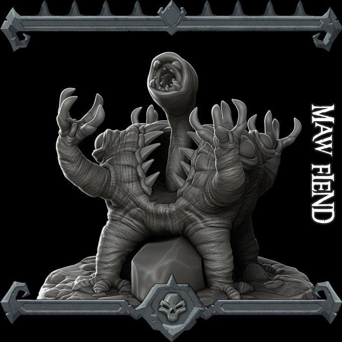 Maw Fiend | Bonus | Rocket Pig Games | Miniatures for tabletop games. 28mm to 32mm Resin for RPG, D&D, Dungeons and Dragons