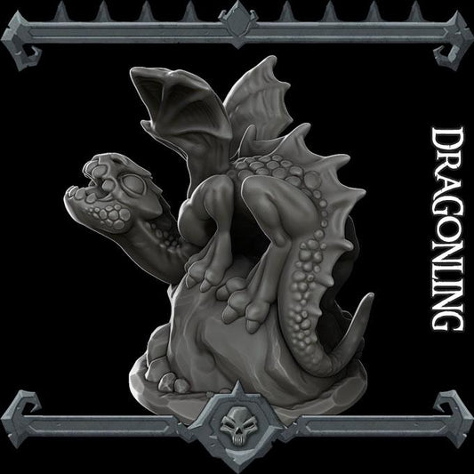 Dragonling Miniature: 28-32mm Resin RPG Mini - Rocket Pig Games