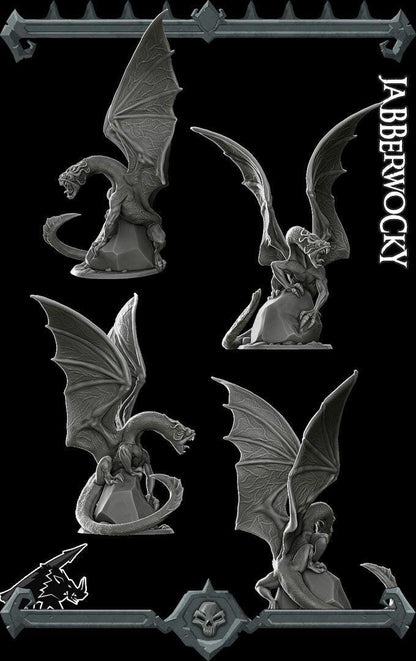 Jabberwocky | Dragonkin Collection | Rocket Pig Games | Miniatures for tabletop games. 28mm to 32mm Resin for RPG, D&D, TTRPG