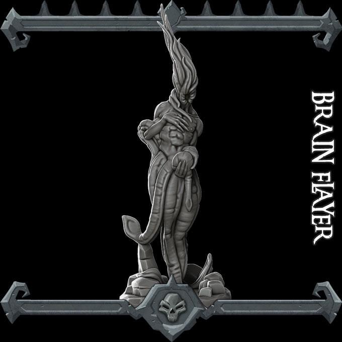 Brain Flayer Golem | Aberrations Collection | Rocket Pig Games | Miniatures for tabletop games. 28mm to 32mm Resin for RPG, D&D, TTRPG