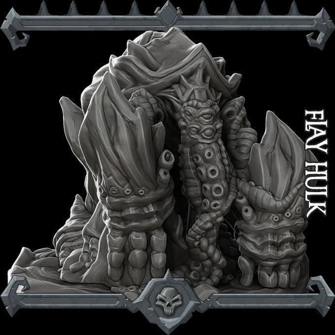 Flay Hulk | Aberrations Collection | Rocket Pig Games | Miniatures for tabletop games. 28mm to 32mm Resin for RPG, D&D, TTRPG