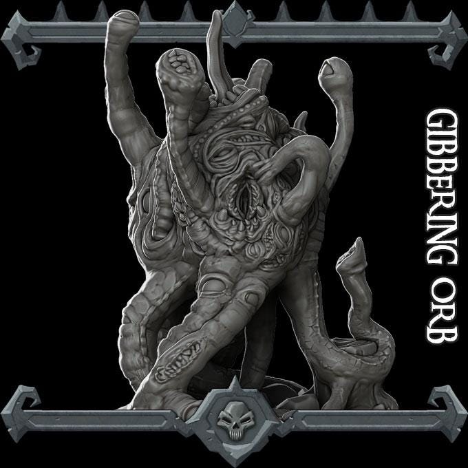 Gibbering Orb | Aberrations Collection | Rocket Pig Games | Miniatures for tabletop games. 28mm to 32mm Resin for RPG, D&D, TTRPG