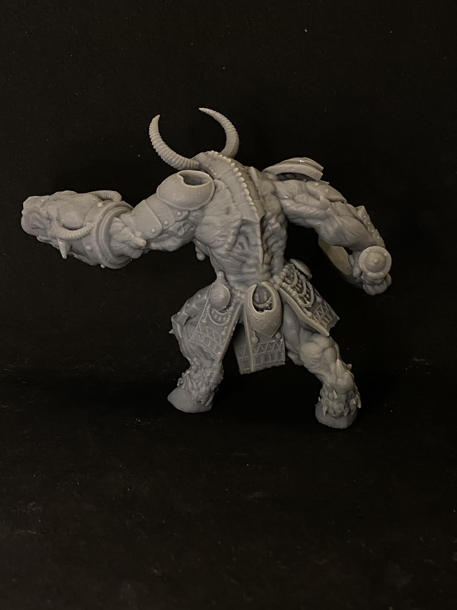 Brazen Carabao | Trench Crusade | Papsikels Fantasy, Resin Miniature - Tabletop miniature - Fantasy Miniature - 32mm