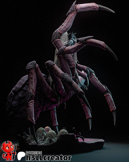 Lolth Miniature: Dungeons and Dragons Fan Art, 158mm DIY Model Kit