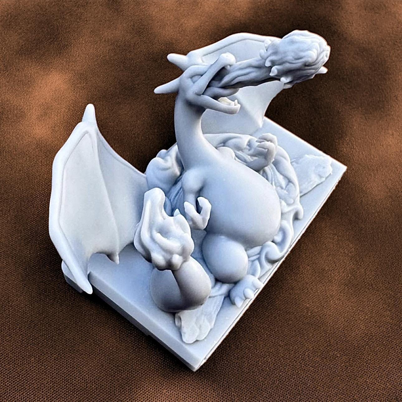 Charizard Fire Red- 3D Printed Pokemon Game Boy Advanced Cartridge Wall Hanger | Fan Art | Pokemon TCG | Resin Model | ABC3D Models