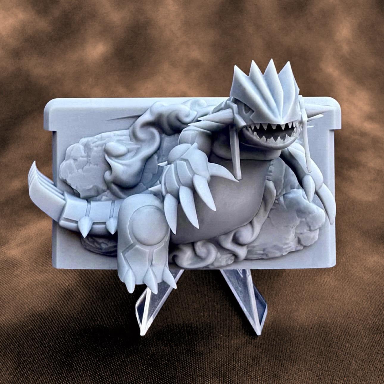 Groudon Ruby - 3D Printed Pokemon Game Boy Advanced Cartridge Wall Hanger | Fan Art | Pokemon TCG | Resin Model | ABC3D Models
