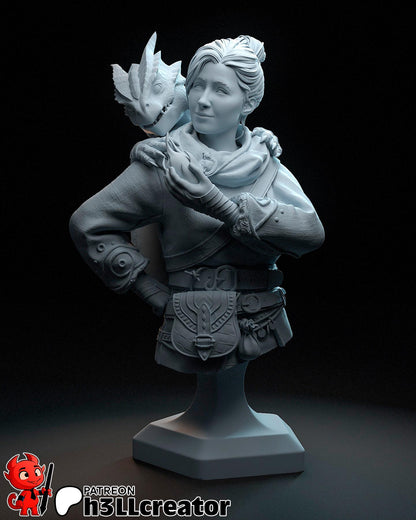 Zoe from Split Fiction (fan art) | Full Model or Bust | Miniature scale 1:12 | h3LL Creator | DIY Model Kit
