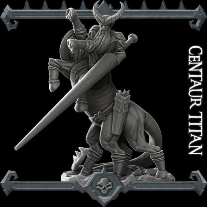 Centaur Titan | Trolls and Giants Collection | Rocket Pig Games | Miniatures for tabletop games. 28mm to 32mm Resin for RPG, D&D, TTRPG