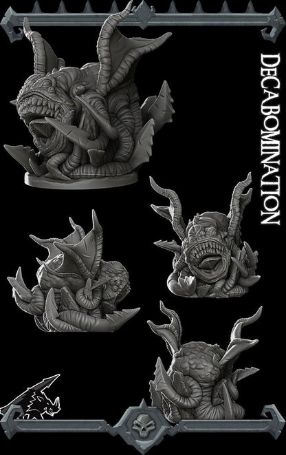 Decabomination | Aberrations Collection | Rocket Pig Games | Miniatures for tabletop games. 28mm to 32mm Resin for RPG, D&D, TTRPG