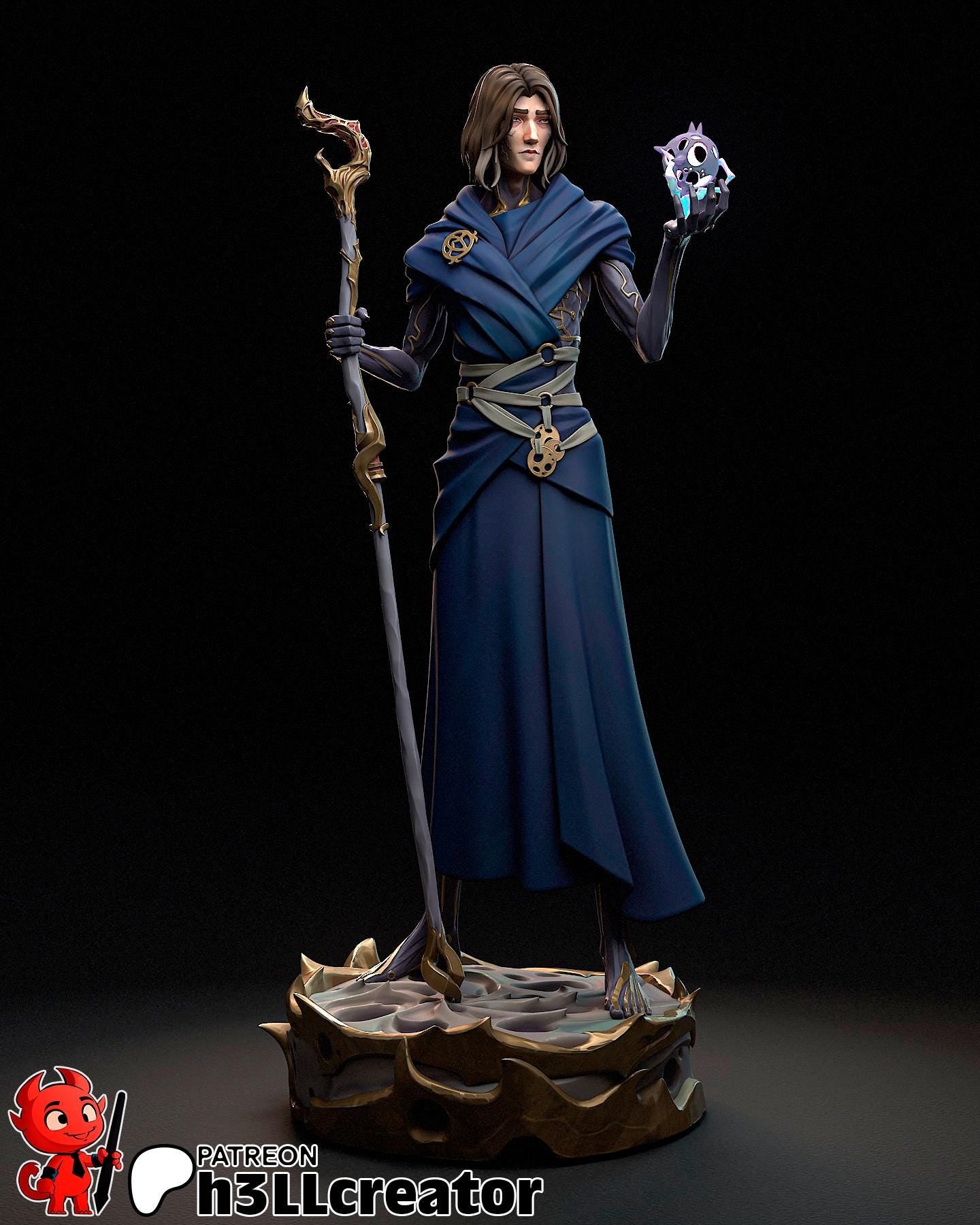 Viktor from Arcane (fan art) | Full Model or Bust | Miniature scale 1:12 | h3LL Creator | DIY Model Kit